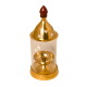 Akhand Diya Heavy Brass Oil Lamp with Glass Cover & Lid, Height 5.5 Inch (₹450)