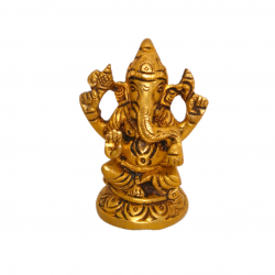 Brass Idol Ganesh 2.5 Inch (₹650)