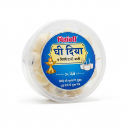 Pitambari Ghee Diya| 35 Ready-to-Light Ghee Diyas with Kewda Fragrance for Daily Pooja & Aarti (₹125)