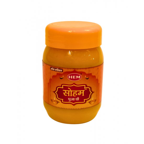 HEM Soham Pooja Ghee 200ml (Non-Edible) – Diya Lighting & Aarti (₹135)