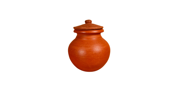 Red Clay Curd Pot With Lid (500 ml) (₹650)