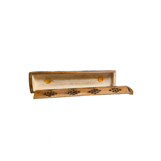 Handcrafted Wooden Agarbatti Stand / Foldable agardan stand / Incense Stick Holder/ Wooden Agarbatti Box with metal inlay work (Elephant Design) (₹470)
