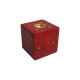 Handcrafted Wooden Incense Stick Holder/Agarbatti Stand/Agardaan (Dice shaped) (Red) Height 2 Inches (₹60)