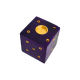 Handcrafted Wooden Incense Stick Holder/Agarbatti Stand/Agardaan (Dice shaped) (Purple) Height 2 Inches (₹60)