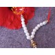Handmade Moti Mala Artificial Pearl Garland / Necklace Ornament for Diety / Kanthi Haar for God Idols, Photos & Temple Decoration single string (₹10)