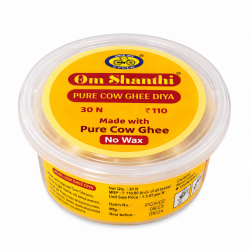 Cycle Om Shanti Pure Cow Ghee Diya 30 Nos (₹110)