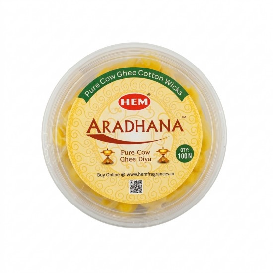 Hem Aradhana Pure Cow Ghee Diya 100 Nos (₹345)